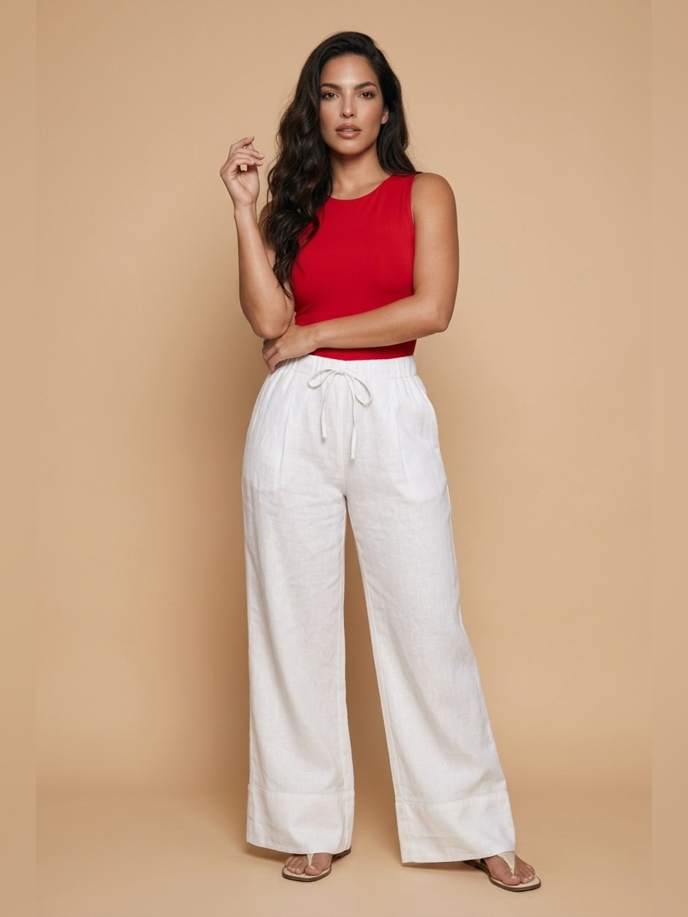 Z Supply Linen drawstring pants